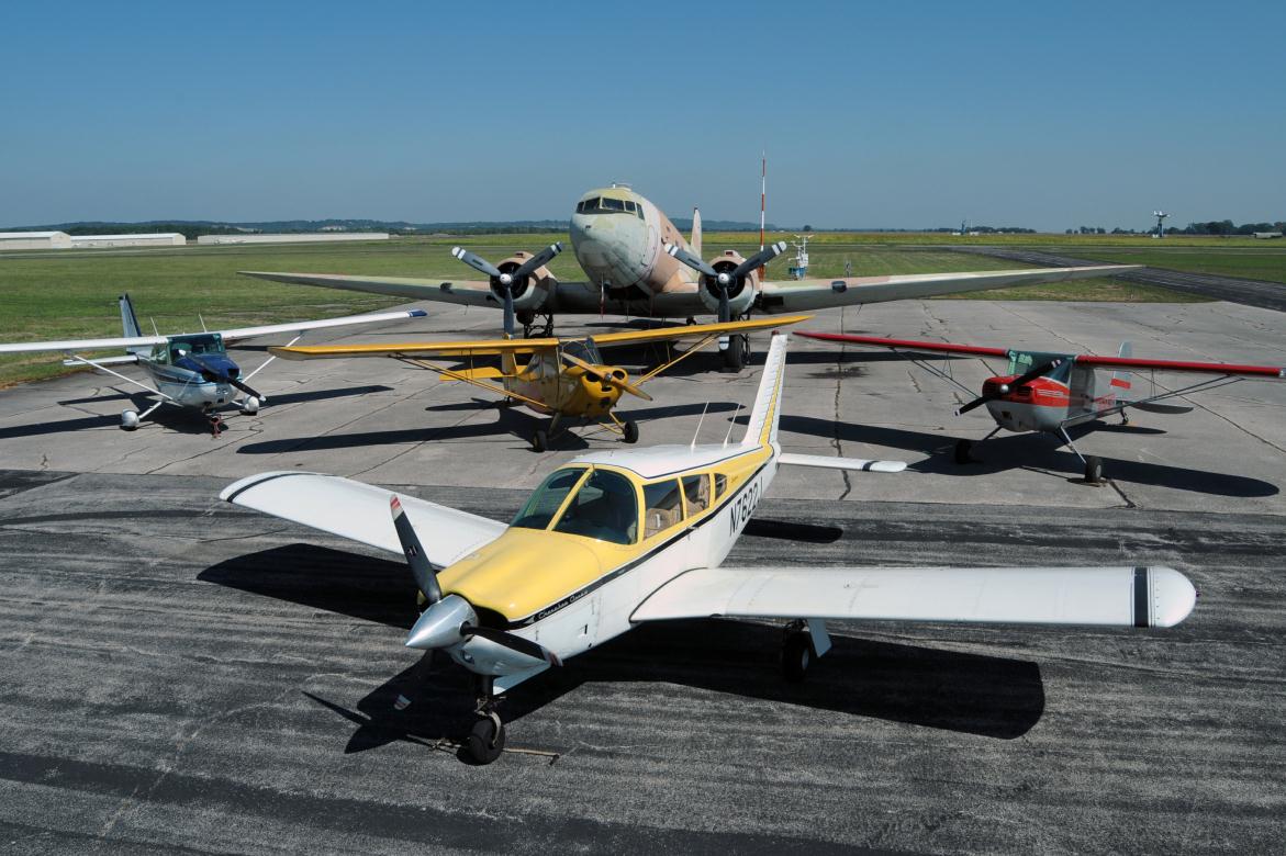 Skylink Aviation: Taildraggers to Twins, Rentals, Charters, Instruction, Fuel, and Engine Service.